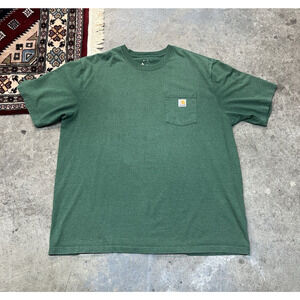 Carhartt K87-M Loose Fit T-Shirt Men's 2XL XXL Pullover Tee Short Sleeves Green